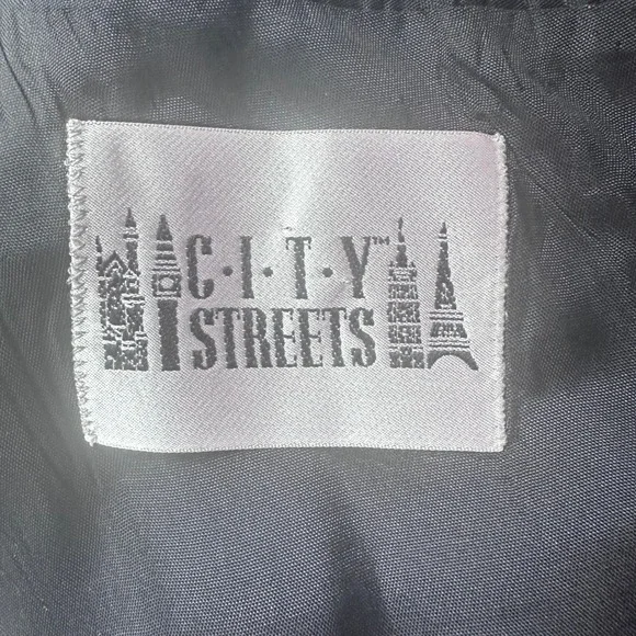 City Streets Men's Gray Double Breasted Blazer Suit‎ Size W34 Polyester Rayon